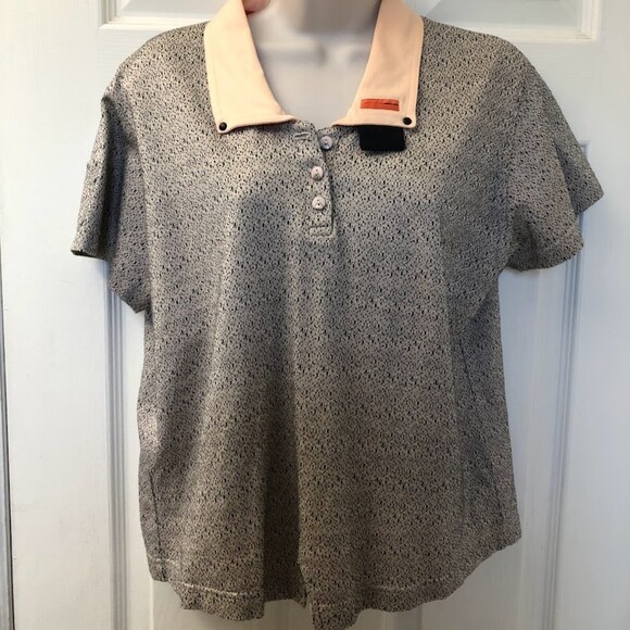 Vintage JAMIE SADOCK Women's Set of 2 Golf Knit Athletic Tops Medium Gray Green - Picture 9 of 12